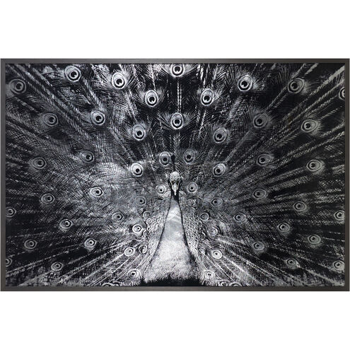 Silver Plumage Charcoal Luxe Art
